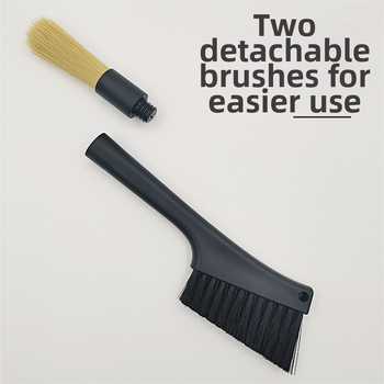 Βούρτσα καθαρισμού μύλου καφέ, διπλής κεφαλής, PET ίνες, μοντέρνος μινιμαλιστικός σχεδιασμός, κατάλληλη για οικογένειες, καφέ, επιχειρήσεις