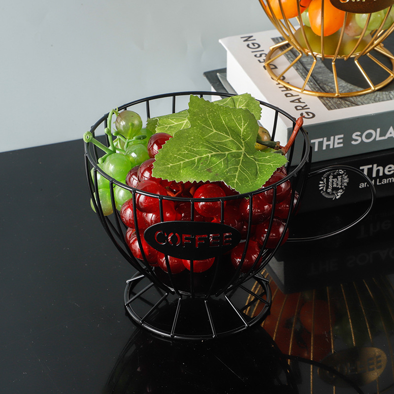 Kalti plieno vaisių krepšelis, Skandinaviško paprasto stiliaus, Hongtu (Brand: Hongtu; Style: Simple; Category: Fruit basket; Time to market: Autumn 2023; Quality: Superior)