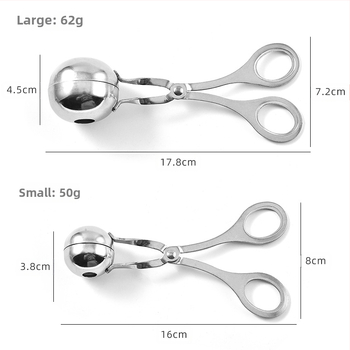 Εργαλείο μορφοποίησης κεφτέδων από ανοξείδωτο χάλυβα 304, για τηγανισμένες μπαλίτσες ψαριού