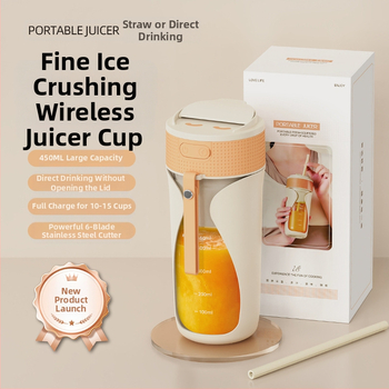 Nešiojamas belaidės vaisių sulčių puodelis, aukštos spartos 12001–15000 aps./min, talpa 401–600 ml, 50W, įmontuota baterija, PC maisto klasės plastikas