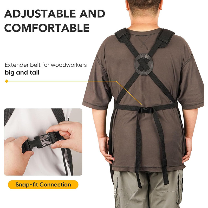 Cainis vastag vászon kötény, ujj nélküli, szennyeződés elleni, modern minimalista stílus