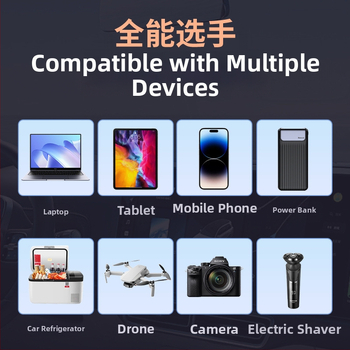 Wusheng автомобилен инвертор 12V/24V към 220V, универсален за автомобили и камиони