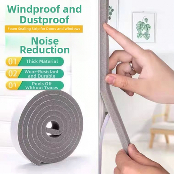 Уплътнителна лента за пролука между врати — против течове, ветроустойчива и шумоизолационна, стил Нов китайски стил
