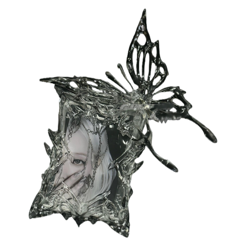 Държач за карти с пеперуден дизайн за ученици – айдол фен тематика, пластмасов, без лого, без персонализация, държач за снимки