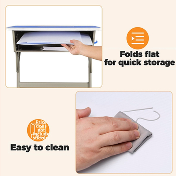 PP galda privātuma starpsiena biroja lietošanai, ūdensizturīga un viegli tīrāma, pielāgojama