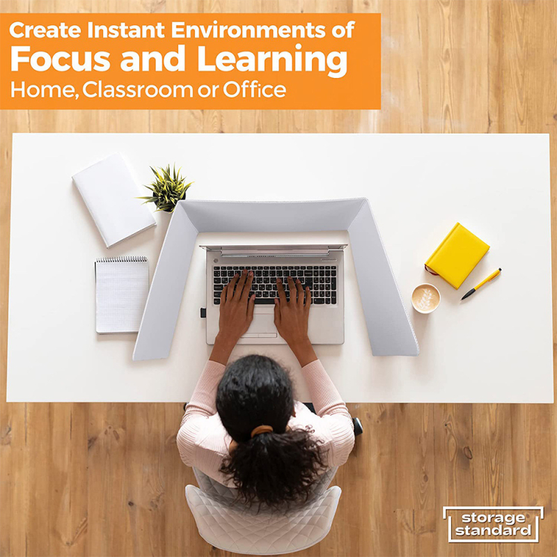 PP galda privātuma starpsiena biroja lietošanai, ūdensizturīga un viegli tīrāma, pielāgojama