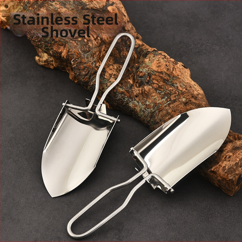 Сгъваема лопата от неръждаема стомана за открито – къмпинг и риболов