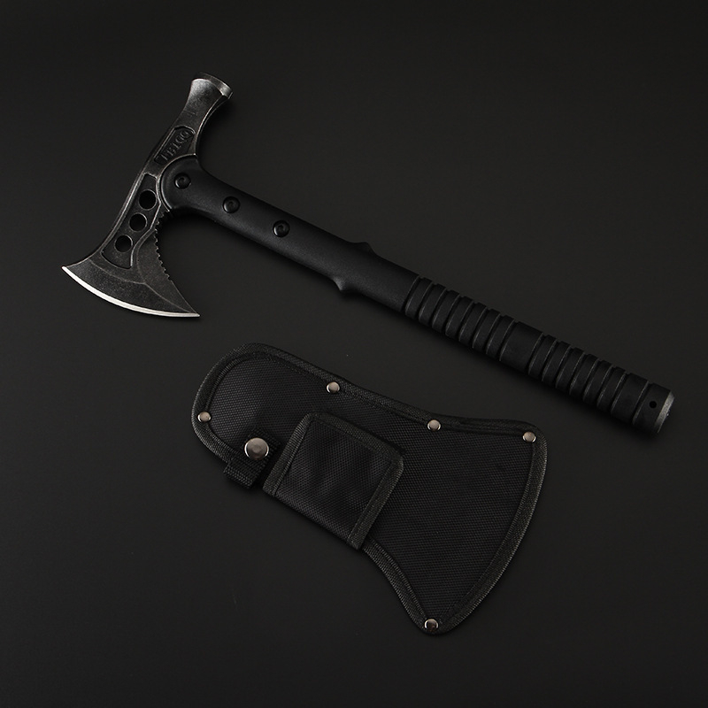 Ellujäämise taktikaline kirves haamriga peaga, tulekustutuse tipps, 420 roostevabast terasest, kõvadus 55–57 HRC