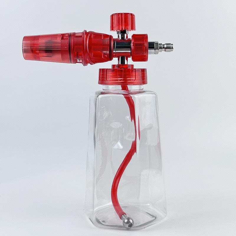 Putu smidzināšanas pudelīte ar augstas spiedes ūdens pistoli, caurspīdīgs ventilatora formas gals, elektroplakšanas sakausējums