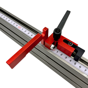 Ξυλουργικός τοποθετητής τύπου 75 με κράμα αλουμινίου, Τ-slot οδηγός και πλατφόρμα ώθησης στοπ