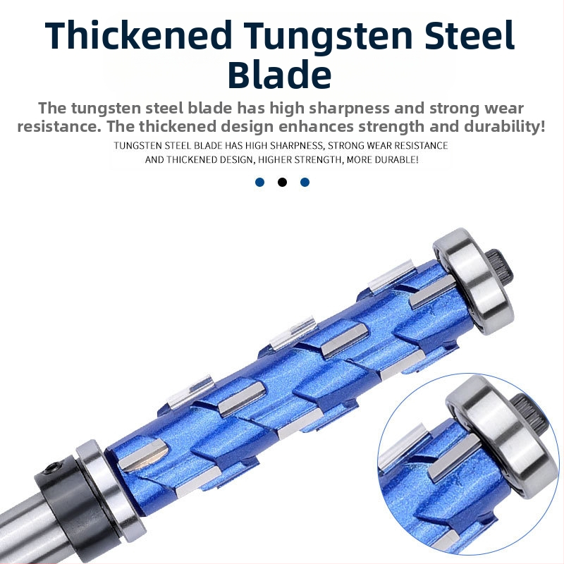 Страничен фрезер за дърво с двойни лагери, спирално подрязване, профилиране на лагерите, кръгла ръкохватка