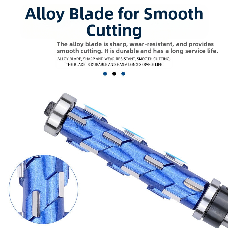 Страничен фрезер за дърво с двойни лагери, спирално подрязване, профилиране на лагерите, кръгла ръкохватка