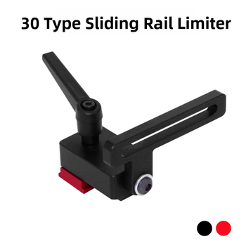 Ξυλουργικός περιοριστής οδηγού ράγας τύπου 30, αλουμινένιο κράμα, μάρκα New Front, για ευθυγράμμιση οδηγού ράγας σε πίνακα κοπής, οικιακή χρήση