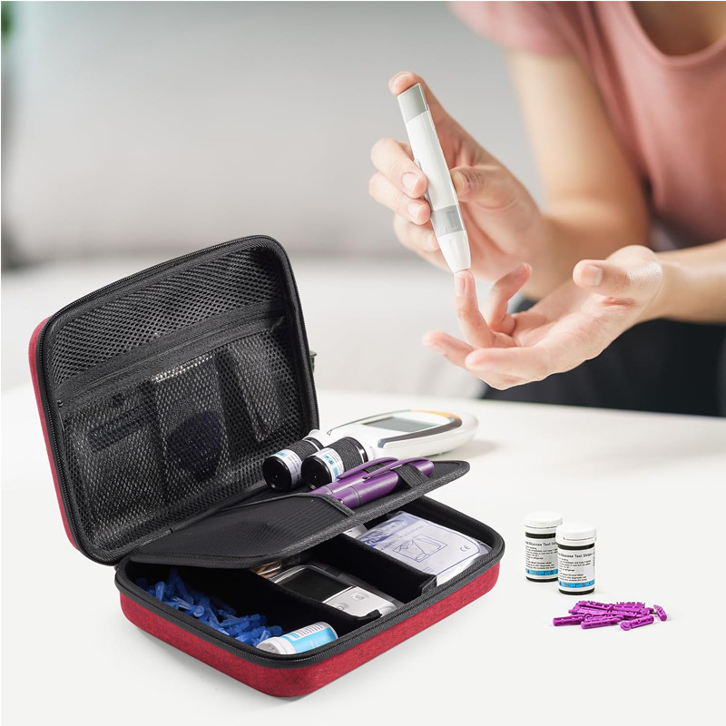 GP005 EVA taška na uloženie inzulínu, vyrobená horúcim lisovaním a šitím, určená na uloženie inzulínu, nosnosť 5 KLG