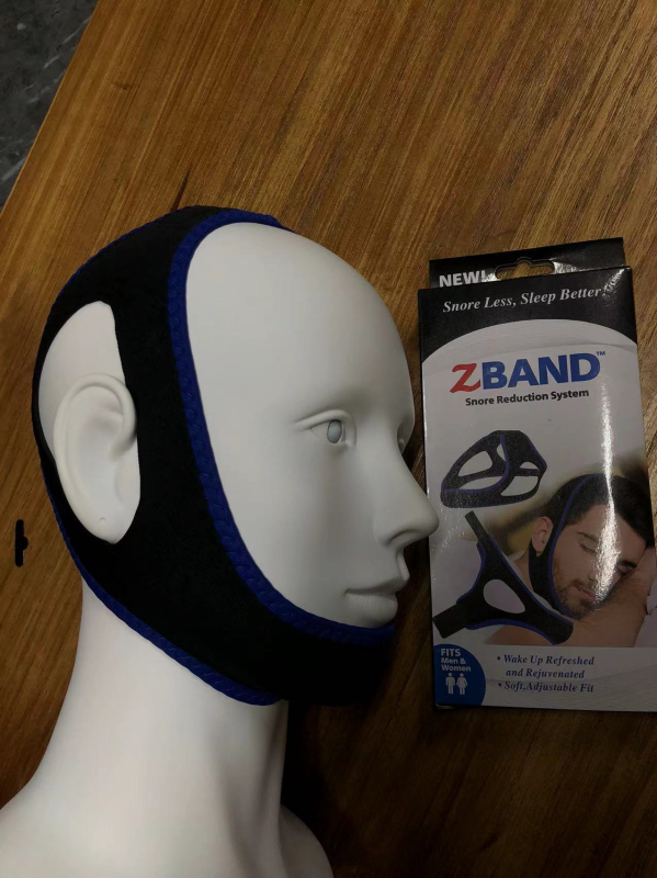 Спандекс каишка за брадичка против хъркане, регулируема опора на челюстта за лице