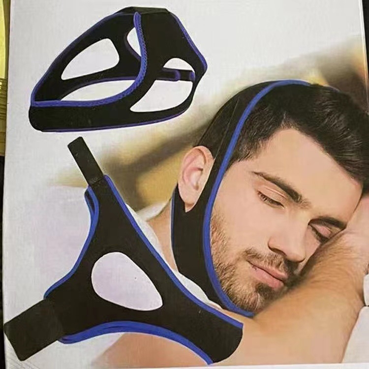 Спандекс каишка за брадичка против хъркане, регулируема опора на челюстта за лице