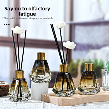 Γυάλινο μπουκαλάκι αρωματοθεραπείας, χωρίς φλόγα, με διαφανές φινίρισμα σε διαβαθμίσεις, μάρκα Bofan, προέλευση Jiangsu, Κίνα, για αρωματοθεραπεία.