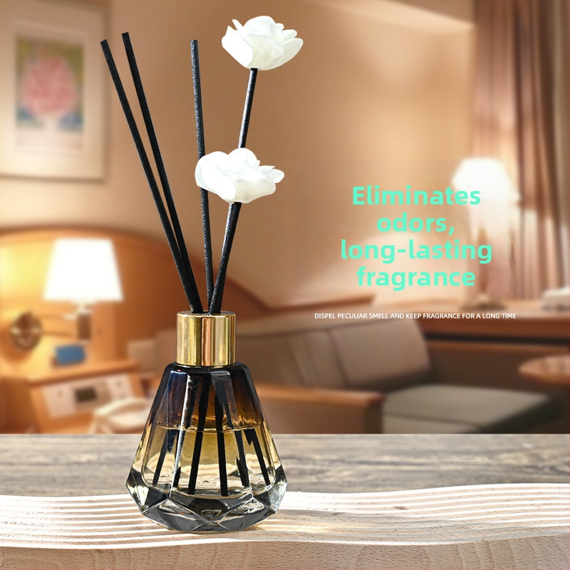 Γυάλινο μπουκαλάκι αρωματοθεραπείας, χωρίς φλόγα, με διαφανές φινίρισμα σε διαβαθμίσεις, μάρκα Bofan, προέλευση Jiangsu, Κίνα, για αρωματοθεραπεία.