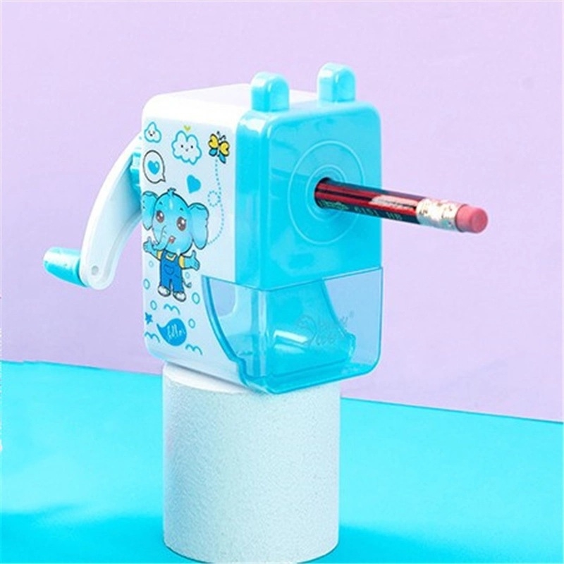 Rokas asināmais zīmulis bērniem, karikatūru dizains, modelis 9010, plastmasas korpuss, ģeometriska forma