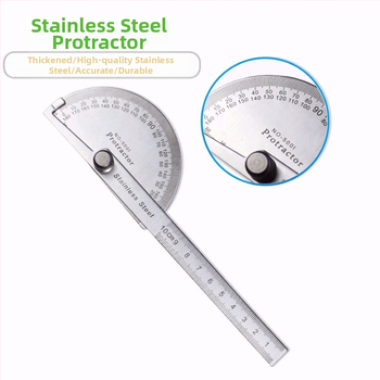 Γωνιομετρικός χάρακας, 430 ανοξείδωτος χάλυβας, 0–180° για ξυλουργική