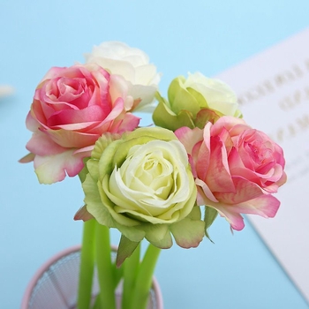 Στυλό σε σχήμα ρόδου από μαλακό gel, μη διαγράψιμο μελάνι