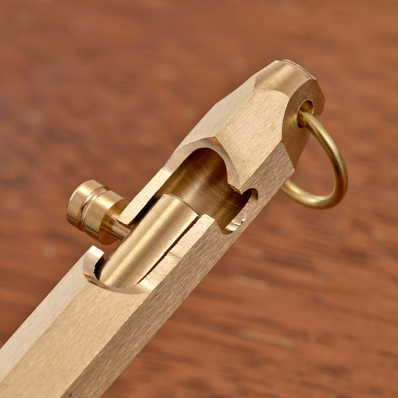 Sárgaréz hatszögletű golyóstoll logónyomtatással