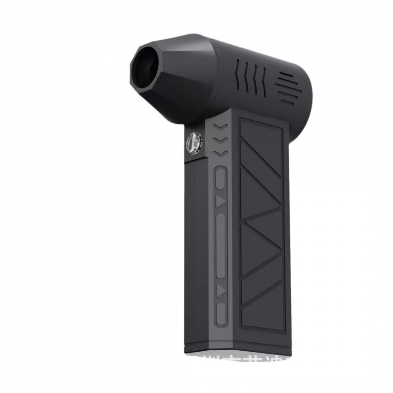 Mini rankinis ventiliatorius su bešepiniu varikliu, įkraunama 4000 mAh baterija, 4 greičio režimai, triukšmas 51–60 dB, svoris 326 g