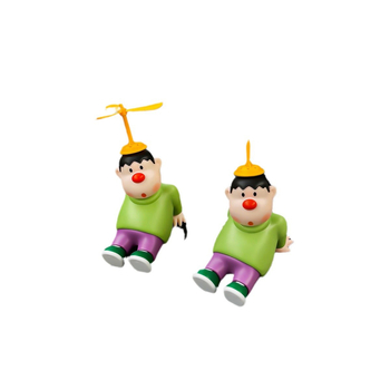 Plastinis automobilio vidaus ornamentas, cartoon stiliaus, su streso malšinimo funkcija