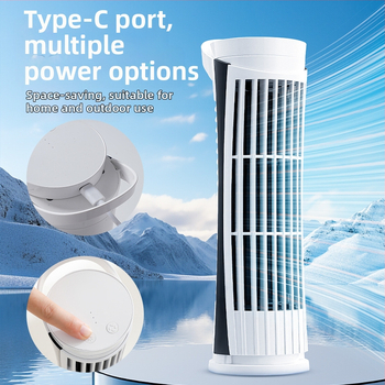 USB ανεμιστήρας χωρίς λεπίδες 5V, μικρός επιτραπέζιος με φωτιστικό γραφείου — κινητήρας χωρίς ψήκτρες, ABS περίβλημα, θόρυβος 36–45 dB, τροφοδοσία USB, χωρίς μπαταρία