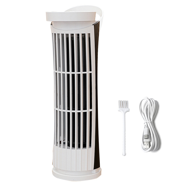 QY USB ventilator bez lopatica, 5V, mini toranj, stolni s lampom