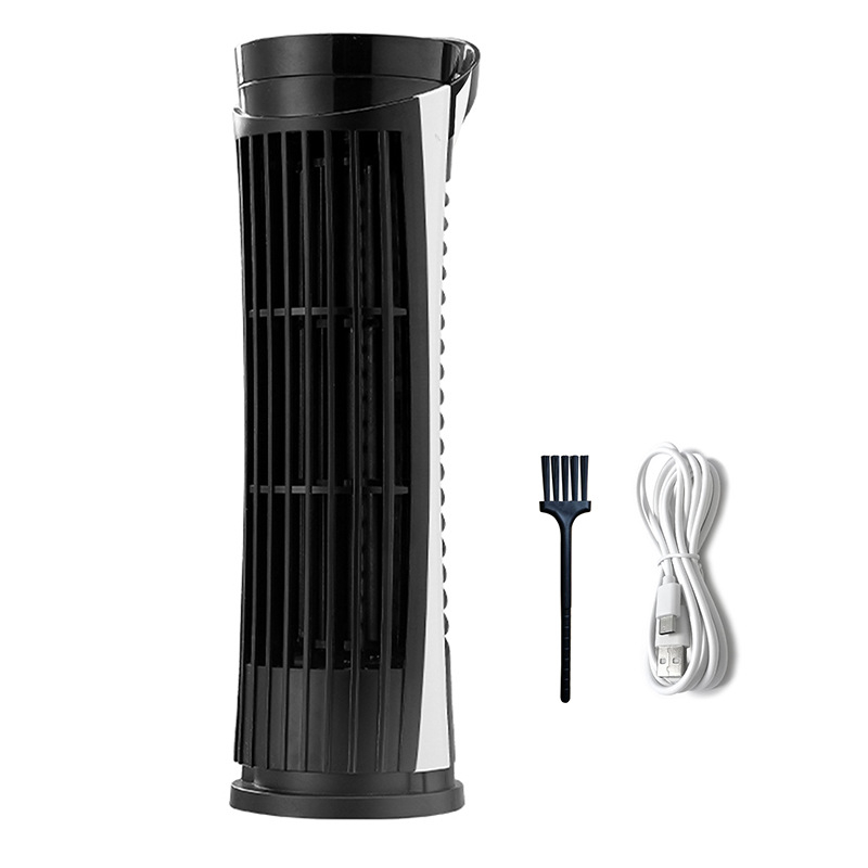 QY USB ventilator bez lopatica, 5V, mini toranj, stolni s lampom