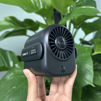 Prijenosni ventilator za vrat/pojas, vanjska upotreba, USB punjenje, ugrađena baterija 6000mAh, 5 lopatica, 4 brzine