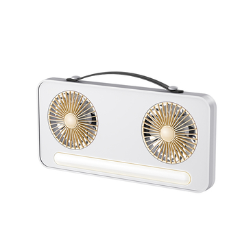 Μίνι USB επαναφορτιζόμενος ανεμιστήρας γραφείου, επιτοίχιος, με 6 πτερυγίων, ABS περίβλημα, μπαταρία 1000–1200mAh, θόρυβος 36–45dB, 3 ταχύτητες