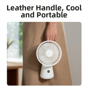 USB stalinis ventiliatorius su įmontuota baterija 2000–4000 mAh ir naktine šviesa, 6 mentės, 5 greičiai, triukšmas 70 dB