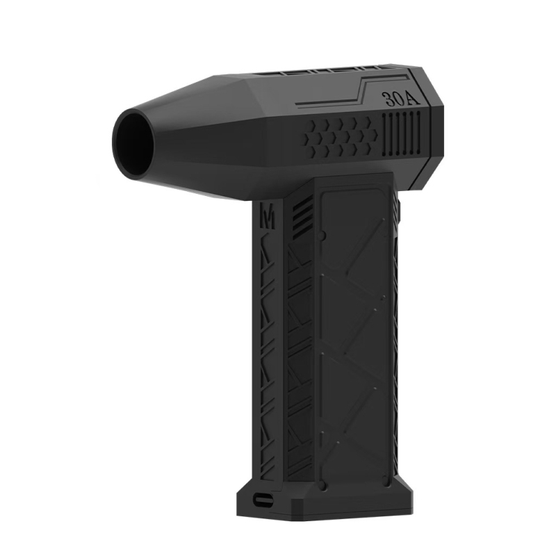 Nešiojamas rankinis ventiliatorius su bešepiniu varikliu, įmontuota baterija 800–1000 mAh, 7.4V, 4 greičiai, veikimo laikas 1–3 valandos