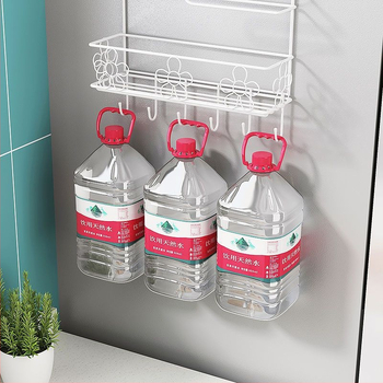 Ράφι αποθήκευσης ψυγείου – πλευρική τοποθέτηση, από ανθρακούχο ατσάλι, χωρίς εγκατάσταση, κατάλληλο για χαρτί κουζίνας, μεμβράνη και μπαχαρικά