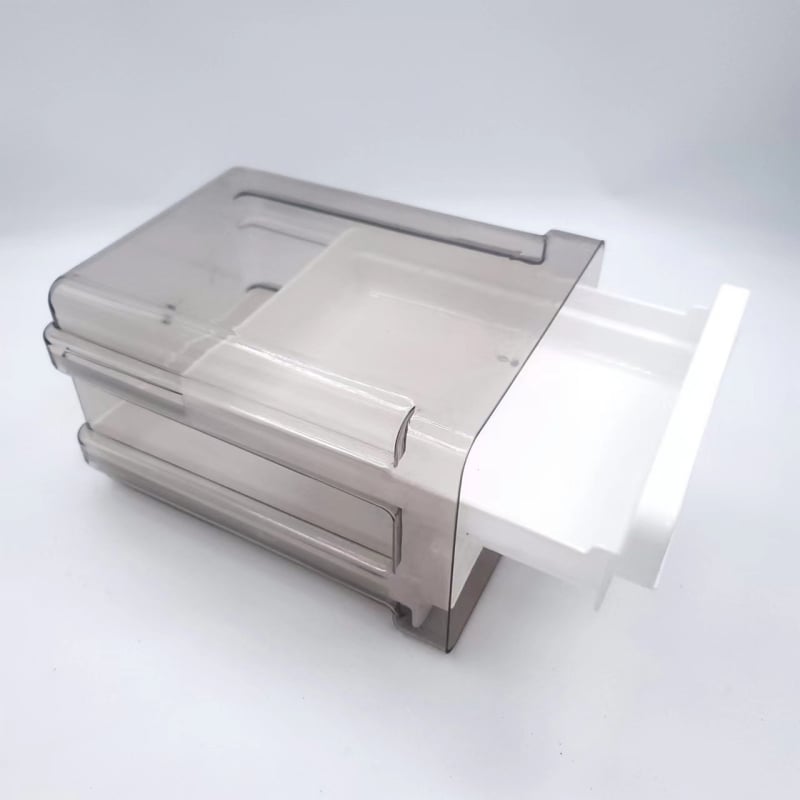 Кутия за яйца за хладилник, с чекмеджетен стил, двойно ниво, прозрачно, модерен и прост дизайн за съхранение