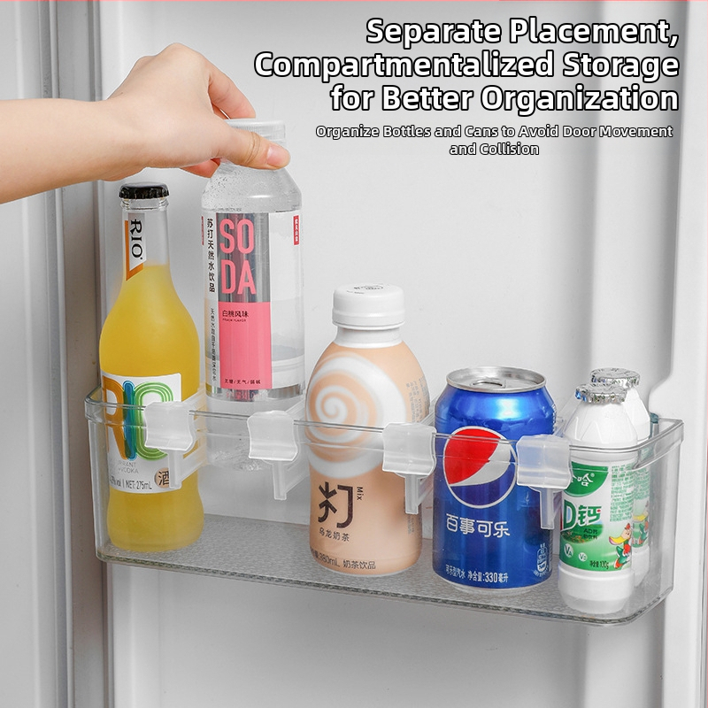Регулируема разделяща щипка за хладилник за странична врата, пластмасова, монтаж тип щипка, семпъл и модерен дизайн, многослойно съхранение (над 8 слоя)