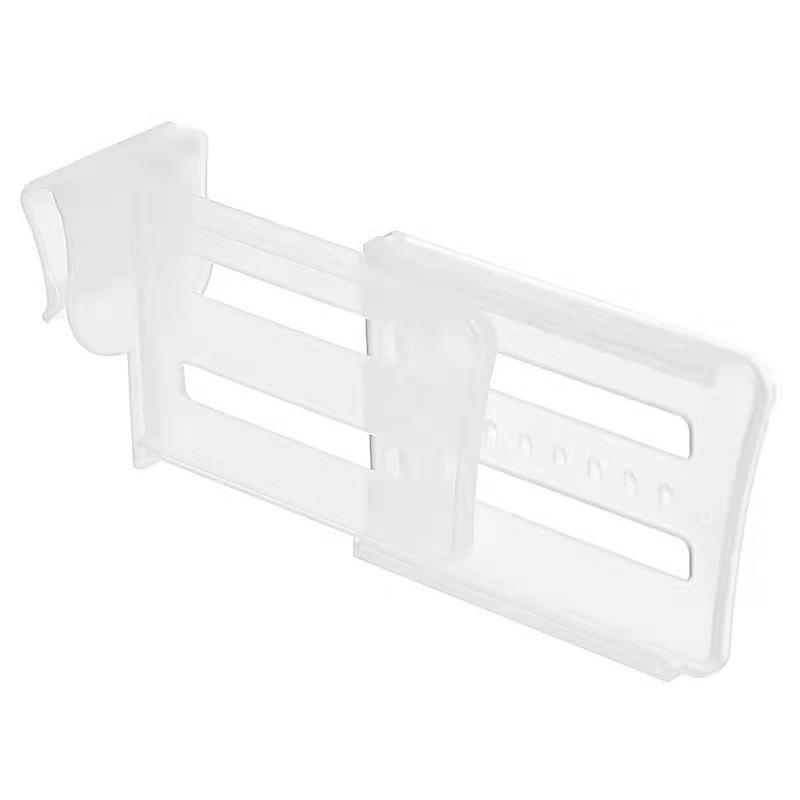 Ρυθμιζόμενο κλιπ διαχωρισμού ψυγείου για πλαϊνή πόρτα, πλαστικό, εγκατάσταση με γάντζο, απλός και μοντέρνος σχεδιασμός, αποθήκευση με πολλά επίπεδα (πάνω από 8 επιπέδων)