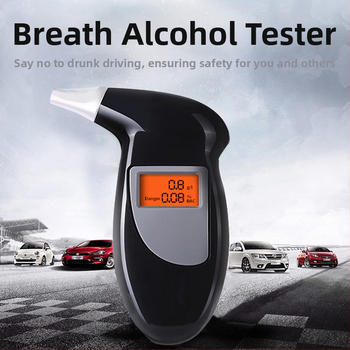 Алкохолен тестер за автомобили - преносим, високопрецизен, с цифров дисплей