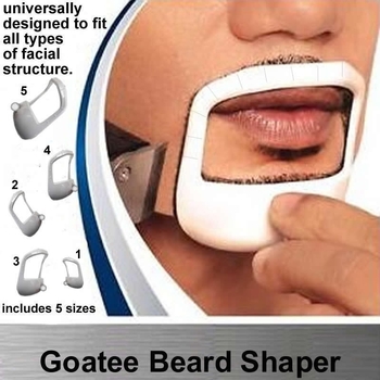 Goatee formas šablonas, plastmasas, 5 gab. komplekts