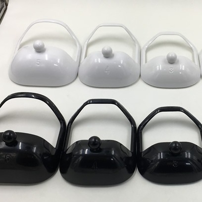 Πλαστικά πρότυπα περιγράμματος γενειάδας τύπου goatee, σετ 5 τεμαχίων