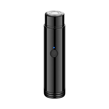 Geelyilai Mini Elektrinis Skutimosi Įrenginys JLL022 – pasukama pjovimo galvutė su 1 peiliu, įmontuota baterija 300–500 mAh, veikimo laikas daugiau nei 60 min., nuimama ir plaunama galvutė