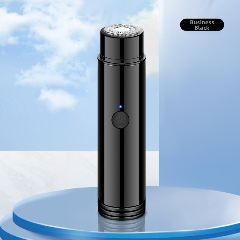 Geelyilai Mini Elektrinis Skutimosi Įrenginys JLL022 – pasukama pjovimo galvutė su 1 peiliu, įmontuota baterija 300–500 mAh, veikimo laikas daugiau nei 60 min., nuimama ir plaunama galvutė