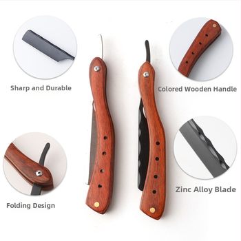 CestoMen Χειροκίνητο Αναδιπλούμενο Ξυριστικό με Βάση/Στήριγμα, Vintage Κλασικός Σχεδιασμός, Λεπίδα Δεν Περιλαμβάνεται