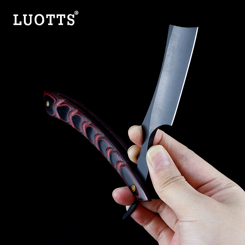 LUOTTS Hajápolási eszköz - Két színű vágófej, rozsdamentes acél, összecsukható hajvágó penge, nettó tömeg 60 g, magáncímke elérhető, testreszabható logó