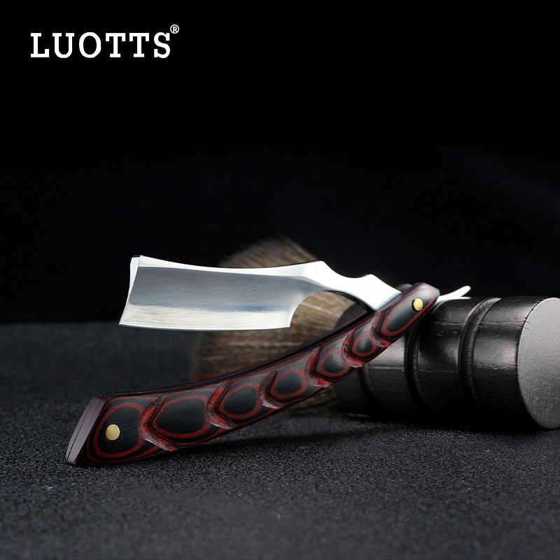 LUOTTS Hajápolási eszköz - Két színű vágófej, rozsdamentes acél, összecsukható hajvágó penge, nettó tömeg 60 g, magáncímke elérhető, testreszabható logó