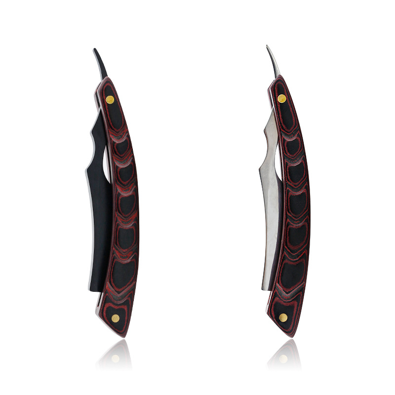 LUOTTS Hajápolási eszköz - Két színű vágófej, rozsdamentes acél, összecsukható hajvágó penge, nettó tömeg 60 g, magáncímke elérhető, testreszabható logó