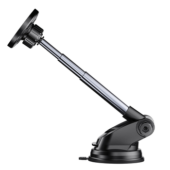 Автомобилен държач за телефон с MagSafe магнитна глава, алуминиева сплав, телескопична вакуумна основа, универсален