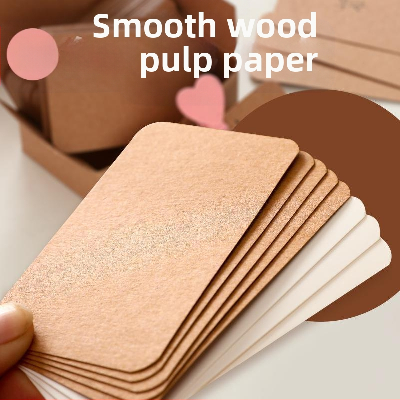 DIY графити карти за писане — 100 празни карти от крафт картон с английски думи